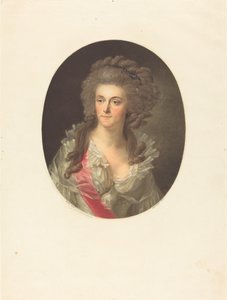 プロイセンのフレデリカ・ソフィア・ヴィルヘルミナ、オレンジナッソーの王女 作： Charles Melchior Descourtis after Friedrich Tischbein