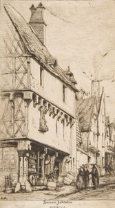 古い家、または音楽家の家、ブールジュ、1860年。