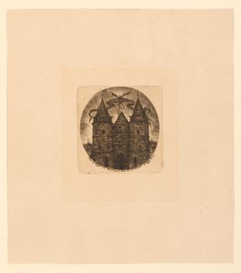 パレス オブ ジャスティスの旧門 作： Charles Meryon
