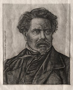 ベンジャミン・フィヨン、文学者 作： Charles Meryon