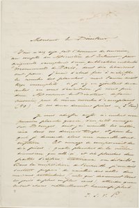 チャールズ・メリヨン直筆書簡 作： Charles Meryon