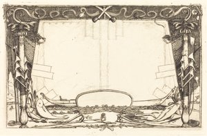 「ニュージーランドへの航海」と題された一連のエッチングのカバー 作： Charles Meryon