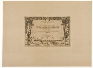 ニュージーランド航海の表紙（1842-46年） 作： Charles Meryon