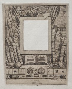 アルマン・ゲローの肖像画のフレームのデザイン 作： Charles Meryon