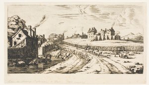 パリ、サンマルソー郊外への入り口 作： Charles Meryon