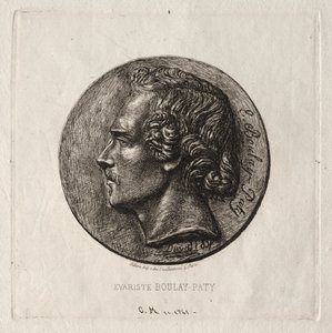 エヴァリスト・ブレイ=パティ、詩人、1861年。 作： Charles Meryon