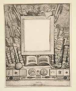アルマン・ゲランのポートレートの額縁プロジェクト 作： Charles Meryon