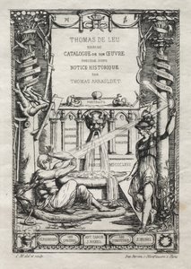 トーマスデルーの彫刻のカタログの前絵、1866年。 作： Charles Meryon