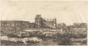古いルーヴル、ゼーマンの絵画、1651年 作： Charles Meryon