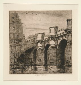 新しい橋 作： Charles Meryon