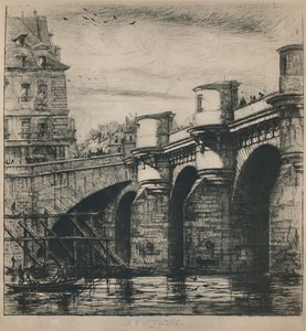 ルポンヌフ第8州、7,316 x 7 14インチ、1853年、1927年 作： Charles Meryon