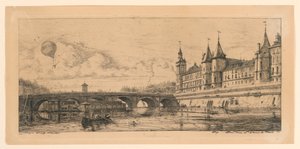 Le Pont-au-Change (交換橋) 作： Charles Meryon