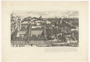 パリのリセウム アンリ 4 世 Collège Henri IV または Lycée Napoléon (オブジェクトのタイトル) 作： Charles Meryon