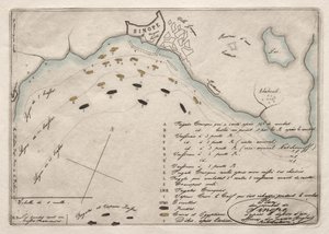 シノペの戦いの地図 作： Charles Meryon