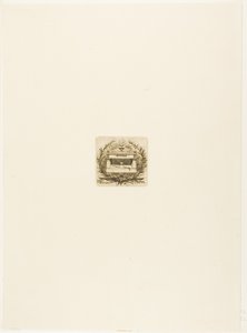 モリエールの墓、ペール・ラシェーズ墓地、パリ 作： Charles Meryon