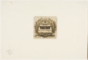 モリエールの墓、ペール・ラシェーズ墓地、パリ 作： Charles Meryon