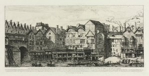 17世紀末のパリ市の一部、1861年。 作： Charles Meryon