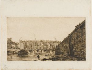 ポントーチェンジ、パリ、1784年頃 作： Charles Meryon