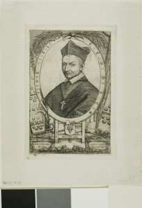 リュソン司教ピエール・ニヴェルの肖像 作： Charles Meryon