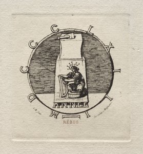Rebus：1863年の古代の復讐がここにあります。 作： Charles Meryon