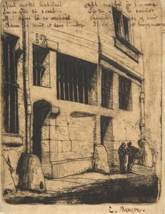 Rue des Bad Garçons、パリ、1​​854年。 作： Charles Meryon