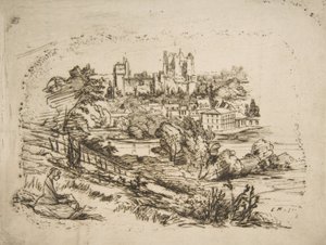 ピエールフォン城の廃墟 ピエールフォン城の廃墟、ヴィオレ・ル・デュ...、1858年。 作： Charles Meryon