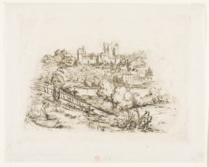 ピエールフォン城の遺跡 作： Charles Meryon