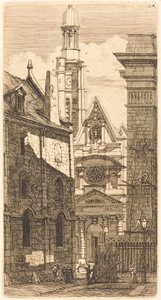 Saint-Etienne-du-Mont, Paris (パリの聖シュテファン教会) 作： Charles Meryon