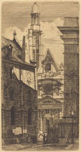 Saint-Etienne-du-Mont, Paris (パリの聖シュテファン教会) 作： Charles Meryon