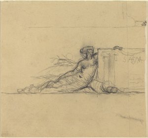 「サンフランシスコ」の女性座像 作： Charles Meryon
