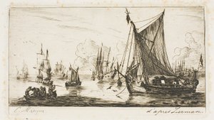 南洋漁師 作： Charles Meryon