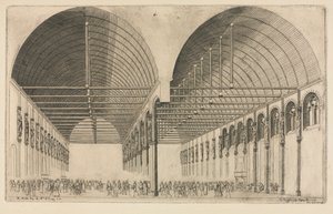 正義の宮殿の控え室、パリ、1855。 作： Charles Meryon