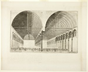 パレ・ド・ジャスティス、パリのアンテチャンバー 作： Charles Meryon