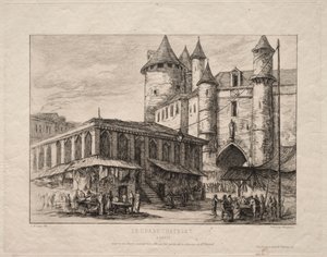 グランド シャトレ、パリ、1780 年頃 作： Charles Meryon