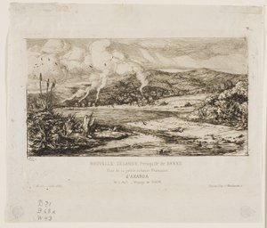 アカロアの小さなフランス植民地、1845 年 作： Charles Meryon