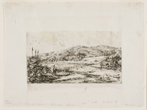 アカロアの小さなフランス植民地、1845 年 作： Charles Meryon