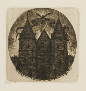 パレス オブ ジャスティス、パリの旧門 作： Charles Meryon