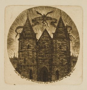 パレ・ド・ジャスティス、パリの旧門 作： Charles Meryon