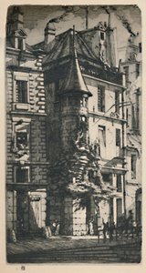 Tourelle De La Rue De La Tixeranderie 2nd State、9 34 x 5 316 Inches、1852、1927 作： Charles Meryon