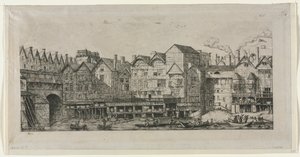 1861年の17世紀の終わりに向けたパリ市の一部の眺め