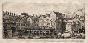 17世紀の終わりに向けたパリ市の一部の眺め、1861年。