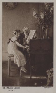 The Music Lesson（カラーリトグラフ