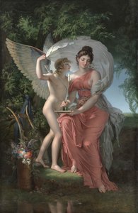 エラト、詩歌のミューズ、1800年。 作： Charles Meynier