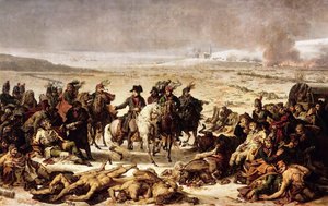 1807年2月9日、アイラウの戦場のナポレオン 作： Charles Meynier