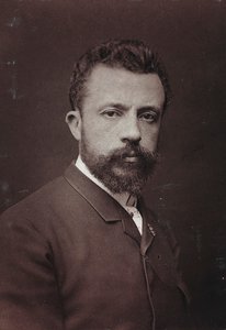 芸術および伝記アルバム、5年目、サロン1885;ベルギーの画家エヴァリストカルペンティエ（1845-1922）の肖像