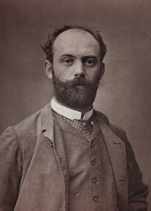 芸術および伝記アルバム、6年目、サロン1885;フランスの画家アーネスト・ボルデス（1852-1914）の肖像