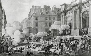 ナポレオン・ボナパルト (1769-1821) パリのサン・ロック教会前で王党派の反乱を鎮圧