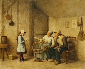 誇りに思っている祖父母、 作： Charles Moreau