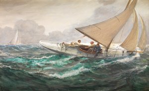 メインシートの運搬 作： Charles Napier Hemy