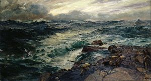 猛禽類 作： Charles Napier Hemy
